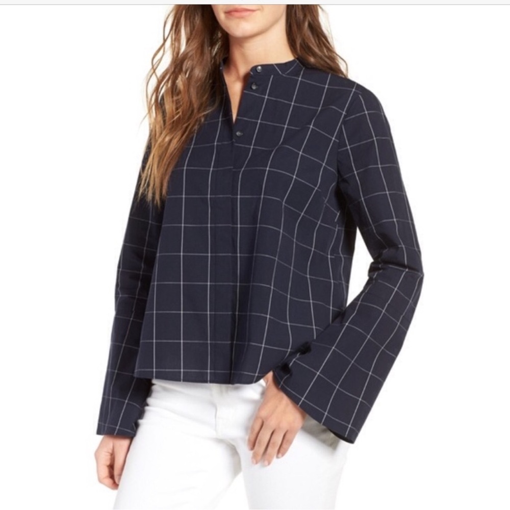 Madewell Windowpane Blouse